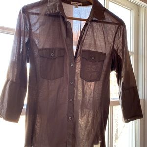 EUC James Perse lightweight button-down (size 3)
